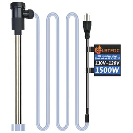 XCLBTFDC 1500W Submersible Water Heater Portable Electric Pool and Hot Tub Immersion Water Heater with Temp Control, WiFi Timer for Bathtub, Spa, Swimming pool, above ground pool and Inflatable Pool
