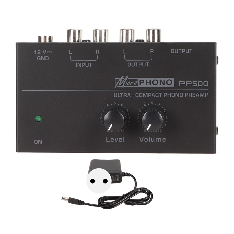 Phono Turntable Preamp Ultra Low Noise Independent Volume Control Phono