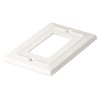 Monarch Abode 19057 Architectural Switch Plate, 1-Gang, Classic White