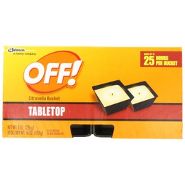 OFF! Citronella Scented Candle, Ambiance Enhancing Centerpiece, Burns for up to 25 Hours, 16 oz. 2 Count