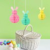 Easter Decorations Hanging Tree Paper Bunny Honeycomb Ball Hanging Pendant