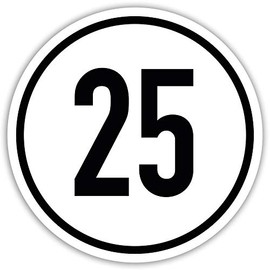 Kavaro Sticker 100 km/h Trailer Caravan According to DIN 1451, 25 km