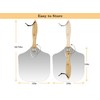Aluminum Pizza Paddle, Metal Pizza Peel 12 Inch with Foldable