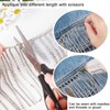 letsinstyle 1 Yard Sparkle Rhinestone Fringe Trims, Rhinestone Ribbon Tassel