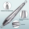 CWSDXM Through Wire Inline Torpedo Sinkers, Saltwater Bullet Fishing Weight