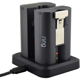 GoHonor Dual Ring Battery Charger Station For Spotlight Cam Video Doorbell Stick Up Cam