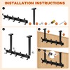 BersiteAmerican Flag Eagle Wall Hooks – Heavy-Duty Over Door Coat