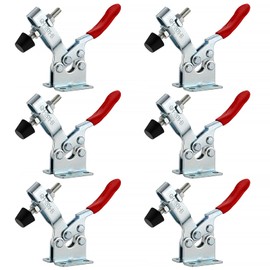 EXLECO GH-201-B Quick Release Clamp Metal Horizontal Toggle Clamp Hand Tool 100 kg 126 lbs Vertical Toggle Lever Clamp Quick Release Clamp Pack of 6
