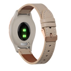 kwmobile Compatible: Garmin vivomove 3S Replacement Armband - Genuine Leather Sport Armband