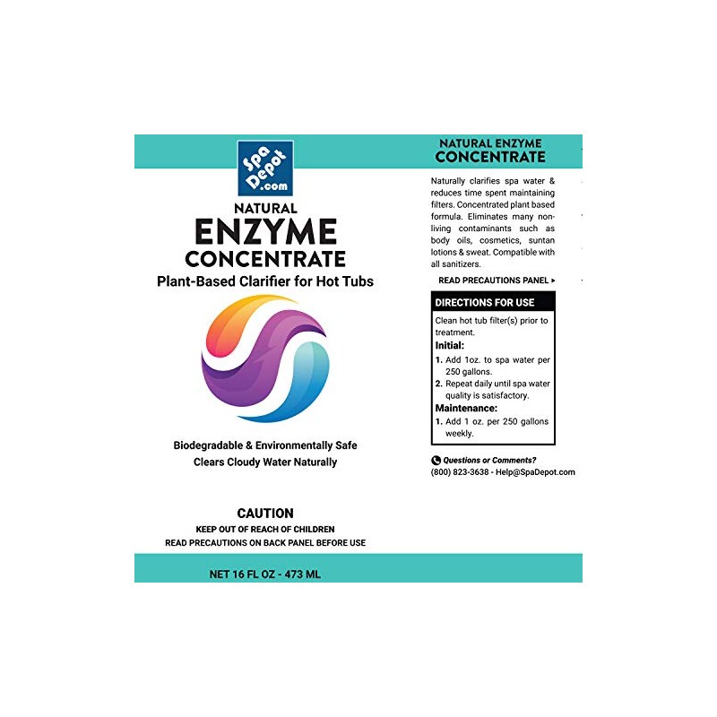 Spa Natural Enzyme Concentrate for Perfect Hot Tub Water (2)