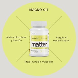 YOU MATTER SMART NUTRIENTS - Magno-Cit - Citrato de Magnesio Quelado - Apoyo a Bienestar General - Cpsulas Vegetales Sin Gluten - Sin OGMs - 120...   
