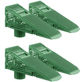 Nuanchu 4 Pcs Wedge Downspout Screen Gutter Guard Downspout Filter Gutter Leaf Debris Guards Filter Strainer for Leaves and Debris (Green)
