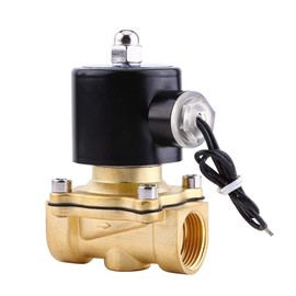 Brass Electric Solenoid Valve, NC Electric Magnetic Valve, DC24V 3/4 DN20, Normally Close the Electric Solenoid Valve for Water Gas Oil