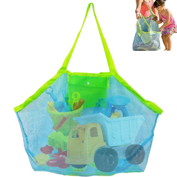 Beach Toy Bag, Large Mesh Beach Bag for Sand Toys