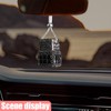 Hanging Car Air Freshener Diffuser, Refillable Essential Oils Empty Perfume