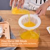 Mesh Strainer, 400 Mesh Kitchen Sieve Plastic Household Sieve Fine