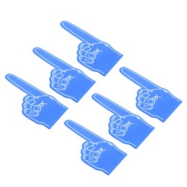 PATIKIL Giant Foam Finger 18 Inch, 6 Pcs Number 1 Foam Hand EVA Foam Finger Cheerleading for Sports Events Baseball Basketball Soccer Games, Blue
