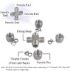 Compression Tube Pipe Fitting Stainless Steel Compression Fitting Adapter Cross