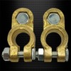 Ampper Brass Battery Terminal Connectors, Top Post Battery Terminals Clamp