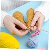 TEHAUX 9pcs Adjustable Crochet Rings Yarn Guide Finger Holders for