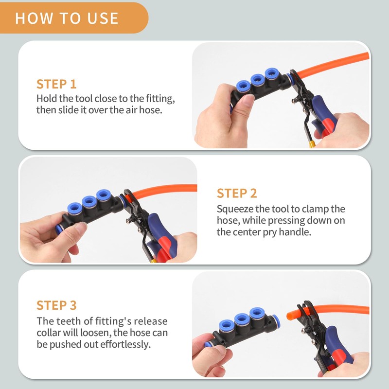 PLANEKO Push to Connect Fitting Air Hose Removal Tool for