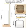 Bighan Incense Holder，Wood Incense Holder for Sticks with Glass Ash