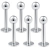 6pcs 16g Labret Lip Stud Monroe Cartilage Tragus Helix Earring