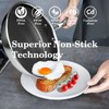 Nonstick Frying Pans with Lid,10 inch Stainless Steel Skillet Set