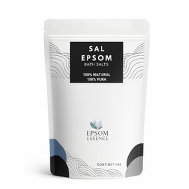 Sal Epsom Premium Natural baño jacuzzi spa relajante exfoliación masaje sulfato de magnesio 1KG Kit de 3 piezas