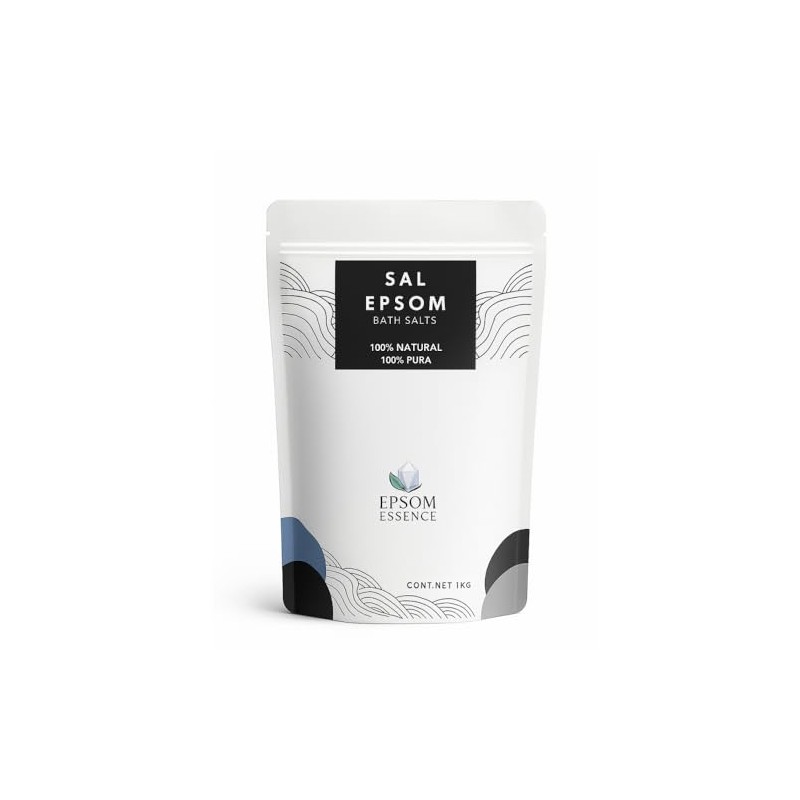 Sal Epsom Premium Natural baño jacuzzi spa relajante exfoliación masaje