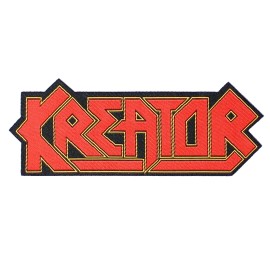 KREATOR - LOGO LASER CUTOUT WOVEN PATCH ~ BLACK METAL ~ Heavy Metal Rock ~ Badge