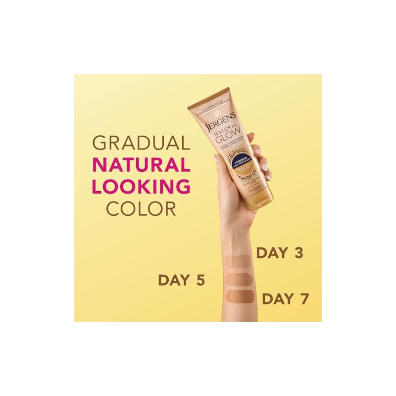 Jergens Loción Corporal Natural Glow Fair to Medium, 221 ml