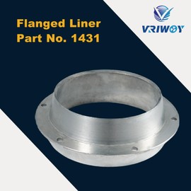 VRIWOY Outboard Jet Flanged Liner Part No.#1431 Large Series Zinc Aluminum Alloy for Large intakes (Flanged Liner Part No.#1431)