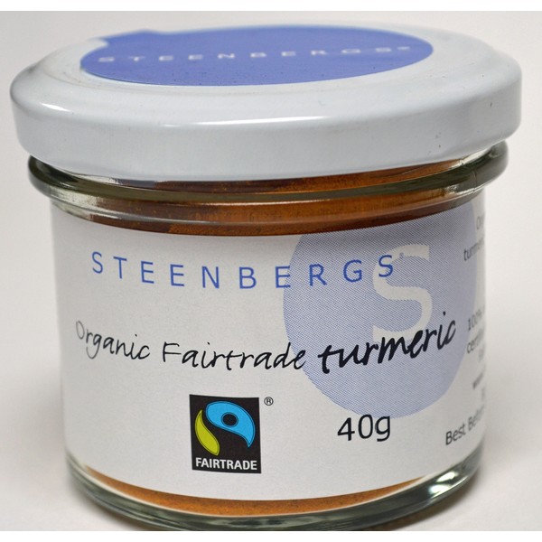 Steenbergs Organic Fairtrade Turmeric Powder Standard Jar - 40g