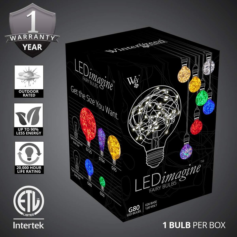 LEDimagine Fairy String Light Bulb Fairy Lights, LED Globe Fairy