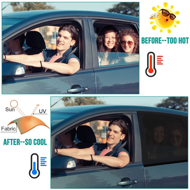 ANNA TOSANI 2 Pack Parasol de Coche, Parasol para Protección