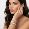 KUOAEAYE - Set 4 Pulseras Para Mujer Con Zirconias Ajustables