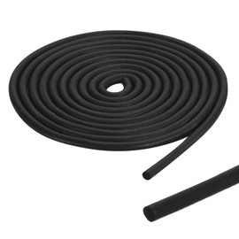 PATIKIL Foam Rubber Weather Seal Strip, 0.16" 20Ft EPDM Rubber Weather Stripping for Sealing Gaps Joints Crack Filling DIY Gasket, Black