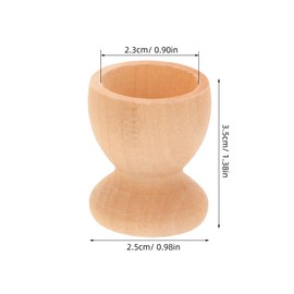 Warmhm 24 x Hand-painted Egg Trays - Egg Stackable Egg Cartons Willow Basket Egg Cooker Tool Egg Cup Egg Dispenser Egg Container Egg Poacher Cup Bowl Wooden