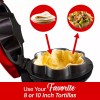 Brentwood TS-257R Taco Bowl Maker 750 Watts Red