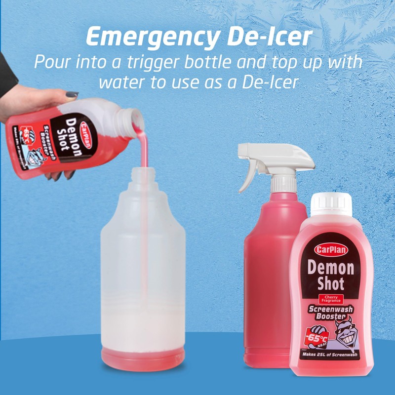 CarPlan Demon Shot Screenwash Booster, 500 ml, Creates 25 Litres