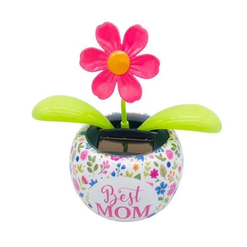 Solar Dancing Flower for Car & Desk Décor – Battery-Free