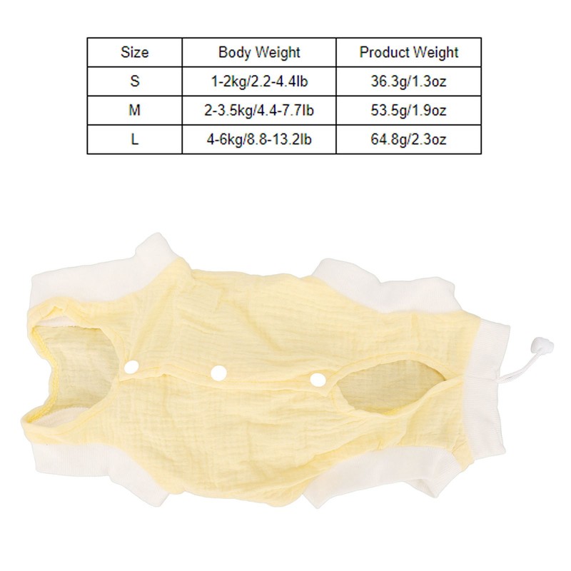 Cat Recovery Suit Breathable Prevent Licking Wound Protection Cat Postoperative