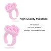 Anillos De Pegamento Para Extensin De Pestaas,100 Anillos Rosa