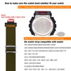 Abanen Soft Stretchy Loop Durable Elastic Nylon Adjustable Braided Watch
