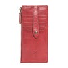 Frye womens Melissa Snap Card Leather Wallet, Red, One Size