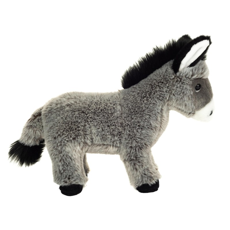 Teddy Hermann 90277 Donkey Standing 27 cm, Cuddly Toy, Plush