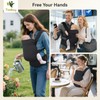 Tivellary Reversible Baby Carrier – Black Solid & Houndstooth; Lightweight