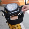 JAM'S GOLD Motorcycle Handlebar Bag scooter pouch (Black)