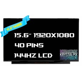New KrystalPix LCD Display FITS- Replacement Panel for MSI Katana 15 B12VGK-082US 15.6" 144hz Gaming LCD Screen FHD LCD LED Non-Touch Screen 40 pins Display New